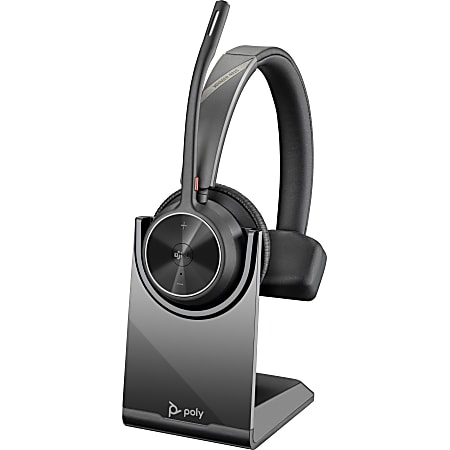 Poly Voyager 4310-M Microsoft Teams Certified Headset With Charge Stand - Stereo, Mono - Wired/Wireless - 77Y93AA
