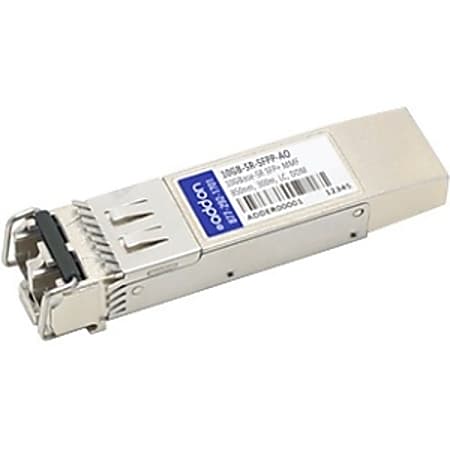 AddOn Enterasys 10GB-SR-SFPP Compatible TAA Compliant 10GBase-SR SFP+ Transceiver (MMF, 850nm, 300m, LC, DOM)