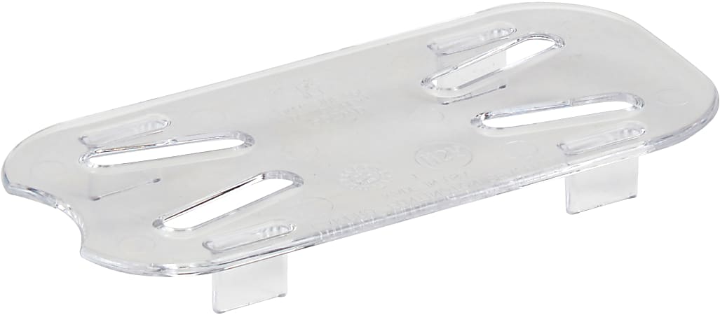 Cambro Camwear GN 1/9 Drain Shelves, 9/16"H x 2-5/16"W x 5"D, Clear, Pack Of 6 Shelves