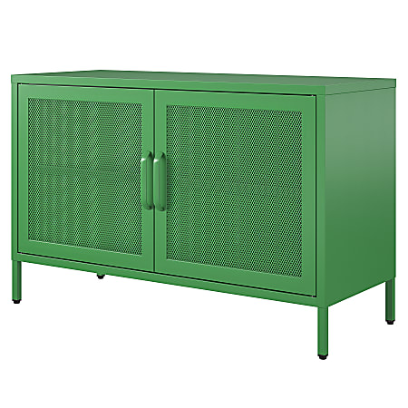 Novogratz Channing 40"W 2-Door Storage Cabinet, Kelly Green