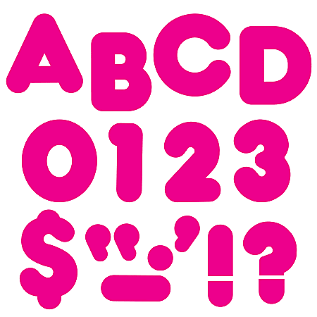 TREND Ready Letters®, Casual Uppercase, 2", Deep Pink, Pack Of 142