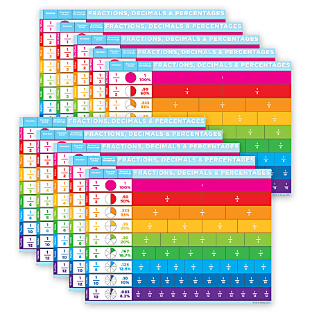 Ashley Productions Smart Poly PosterMat Pals Space Savers, 13" x 9-1/2", Incentive Chart Basic, Pack Of 10 Pieces