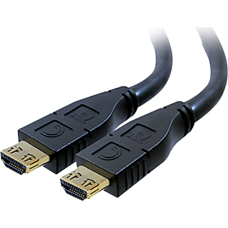 Comprehensive Pro AV/IT HDMI A/V Cable - 75 ft HDMI A/V Cable for HDTV, Audio/Video Device - Second End: 1 x HDMI Male Digital Audio/Video  - 24 AWG - Black