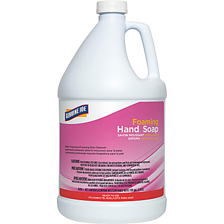 Genuine Joe Ultra Mild Foaming Skin Cleanser - Fresh ScentFor - 1 gal (3.8 L) - Hand, Skin - Moisturizing - Pink - Anti-irritant, Non-drying - 4 / Carton