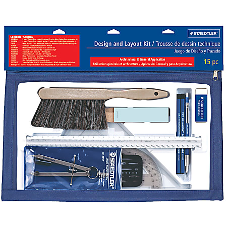 Staedtler® Drafting And Design Kit, 15 Piece