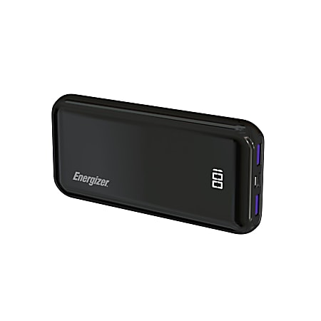 Energizer® 10,000 mAh Ultimate Power Bank, Black, UE10011PQ