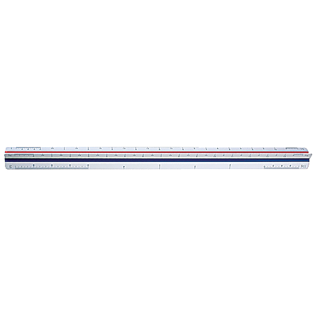 Triangle Lasticp 30cm Scale Metric Scale Ruler for Engineer