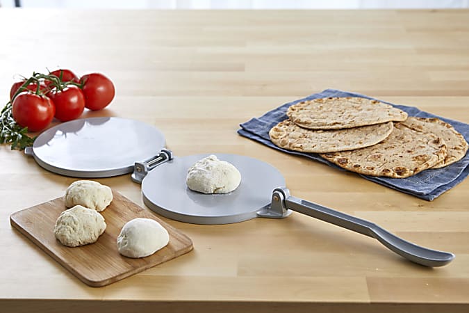 Prensa para Tortillas IMUSA de Aluminio Fundido de 8 pulgadas, Gris - Thumbnail 4