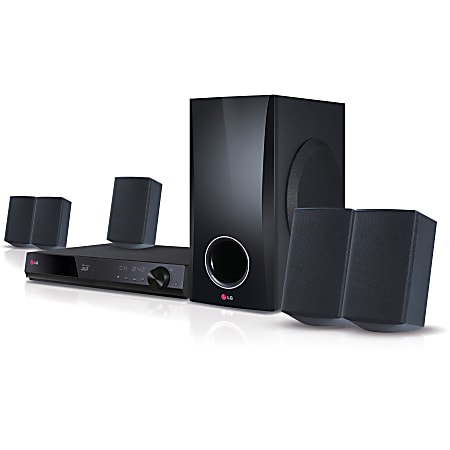 LG BH5140S 5.1 3D Home Theater System - 500 W RMS - Blu-ray Disc Player - DTS - BD-RE, DVD+RW, DVD-RW, CD-RW - BD Video, DVD Video, AVI, MPEG, MKV, MP4, ASF, WMV, M4V, VOB, 3GP, ... - Ethernet - HDMI - USB - DLNA Certified