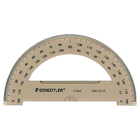Staedtler® Semicircular 6" Protractor, Clear