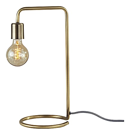 Adesso® Morgan Desk Lamp, 16-1/2"H, Antique Brass