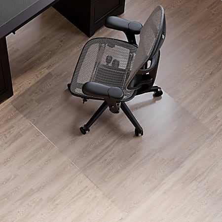Realspace™ Hard Floor Chair Mat, Rectangular, 36" x 48", Clear