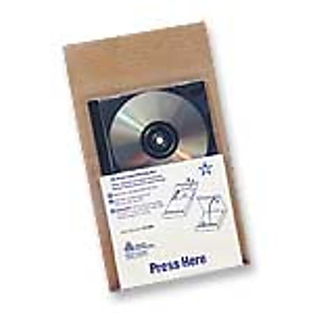 Avery® Smart Shipper Media Mailers, CD-ROM/Jewel Case Mailers, 6 29/32" x 11 5/16" x 1 7/64", White, Pack Of 2