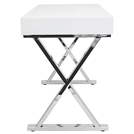 Lumisource luster sale desk in white