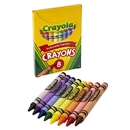 Crayola So Big Crayons Extra Large Assorted Colors Box Of 8 Crayons -  Office Depot