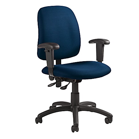 Global® Goal™ Operator Series Task Chair, 36"H x 25"W x 22 1/2"D, Ocean /Black