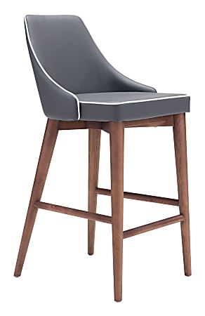 Zuo Modern Moor Counter Chair, Dark Gray