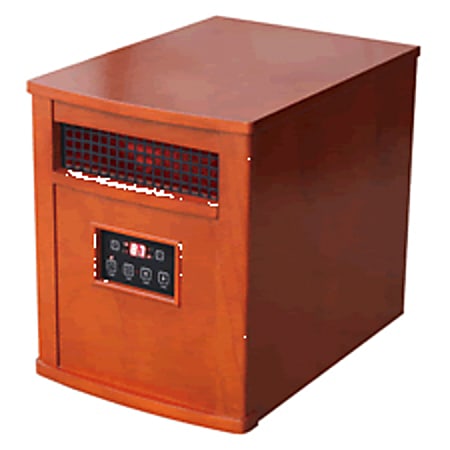 Comfort Glow Infrared Qtz Heater-Auburn Oak - Infrared - Electric - Electric - 750 W to 1500.52 W - 1000 Sq. ft. Coverage Area - 1500 W - 120 V AC - 12.50 A - Remote Control - Indoor - Portable - Oak