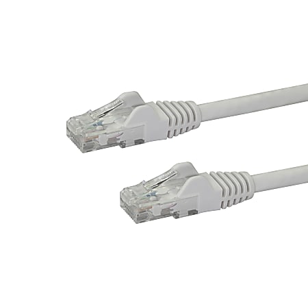StarTech.com 100ft CAT6 Ethernet Cable - White Snagless Gigabit CAT 6 Wire - 100ft White CAT6 up to 160ft - N6PATCH100WH