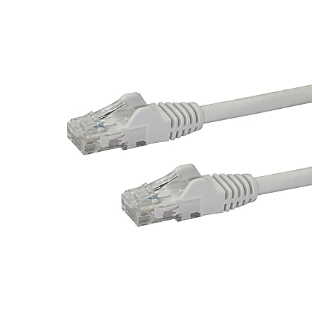 StarTech.com 100ft CAT6 Ethernet Cable - White Snagless