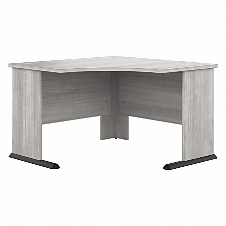 Bush® Business Furniture Studio A 48"W Corner Computer Desk, Platinum Gray, Standard Delivery