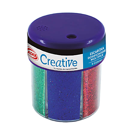 Creative Glitter, Multi-Shaker Assortment, Assorted Colors, Total Qty 1