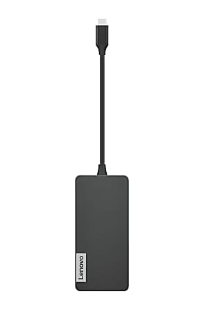 Lenovo® USB Type-C 7-In-1 Travel Hub, Iron Gray,