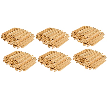 PandaSpa 200 pieces jumbo craft sticks, premium natural wood for building,  mixing, and creating craft projects, size 6 x 3/4