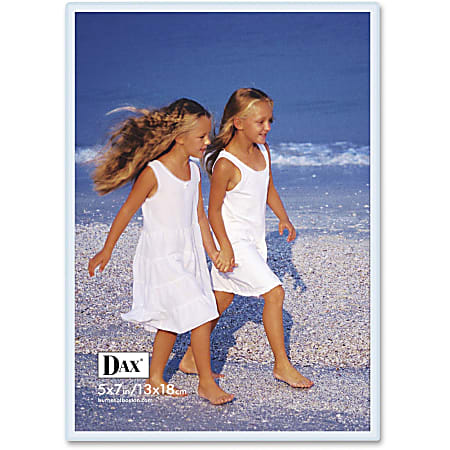 Dax Magnetic Hook/Loop Cubicle Frame - 5" x 7" Frame Size - Rectangle - Vertical, Horizontal - Hook & Loop Fastener, Magnetic - 1 Each - Acrylic - Clear