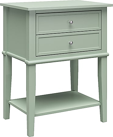 Ameriwood Home Franklin Accent Table, 28"H x 22"W x 15-1/2"D, Green