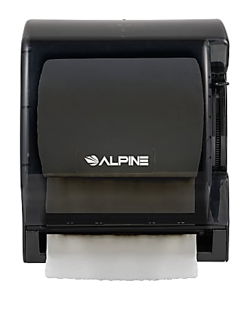 Alpine Economy Paper Towel Roll Dispenser, 13-3/8”H x 9-9/16”W x 10-15/16”D, Black
