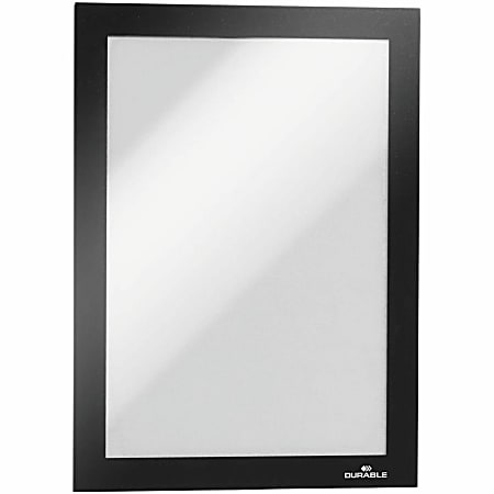 DURABLE® DURAFRAME® Self-Adhesive Magnetic Half-Letter Sign Holder - 6.5"x9.5" Frame Size - Rectangle - 491301