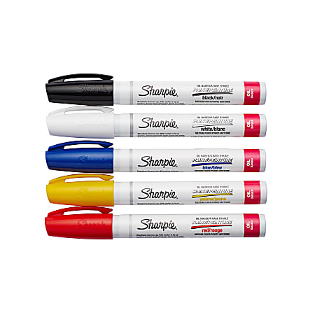 SHARPIE, Fiber, Medium Tip Size, Paint Marker - 462D46