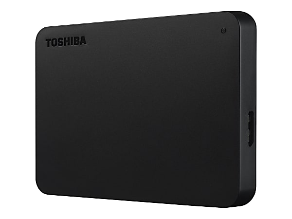 Toshiba CANVIO Basics Portable Hard Drive, 1TB, Matte Black