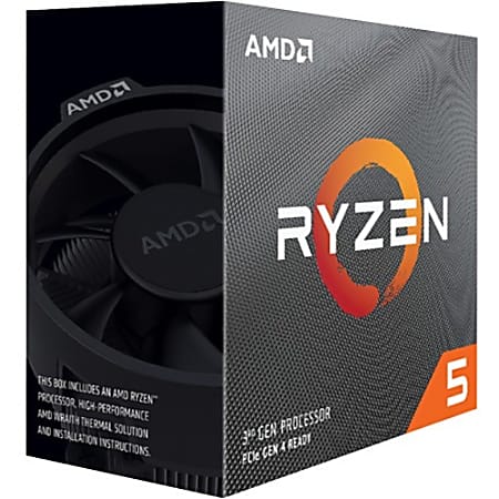 AMD Ryzen 5 3600 Hexa-core (6 Core) 3.60 GHz Processor - Retail Pack - 32 MB L3 Cache - 3 MB L2 Cache - 64-bit Processing - 4.20 GHz Overclocking Speed - 7 nm - Socket AM4 - 65 W - 12 Threads - 3 Year Warranty