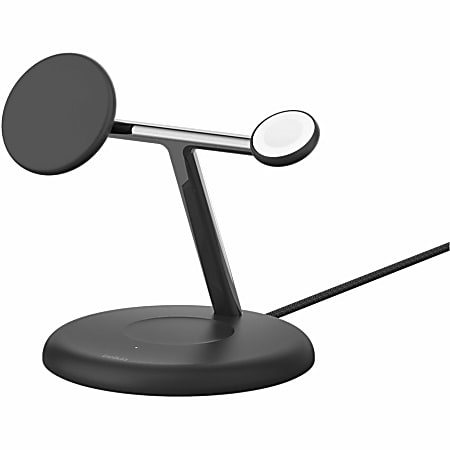 Belkin - Wireless charging stand - magnetic with Qi2 + AC power adapter - 15 Watt - Fast Charge - black