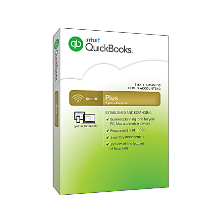 QuickBooks® Online Plus 2015, For PC/Mac, Traditional Disc