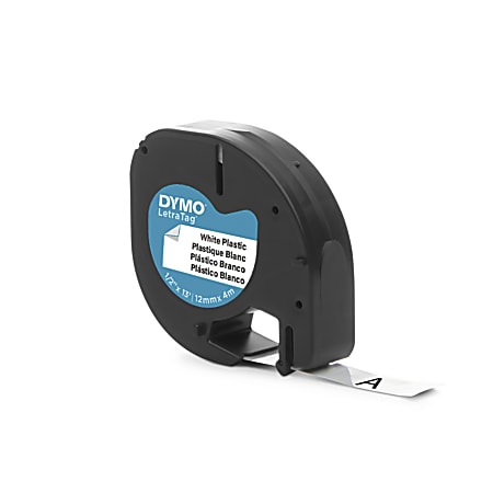 DYMO Letra Tag ruban à étiquette 12 mm x 4 m - Plastique - Achat/Vente DYMO  80991221