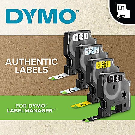 DYMO Letra Tag ruban à étiquette 12 mm x 4 m - Plastique - Achat/Vente DYMO  80991221