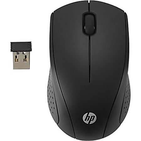HP 2.4GHz Wireless Mouse - Optical - Wireless - Radio Frequency - Black - USB - Scroll Wheel - 3 Button(s) - Symmetrical