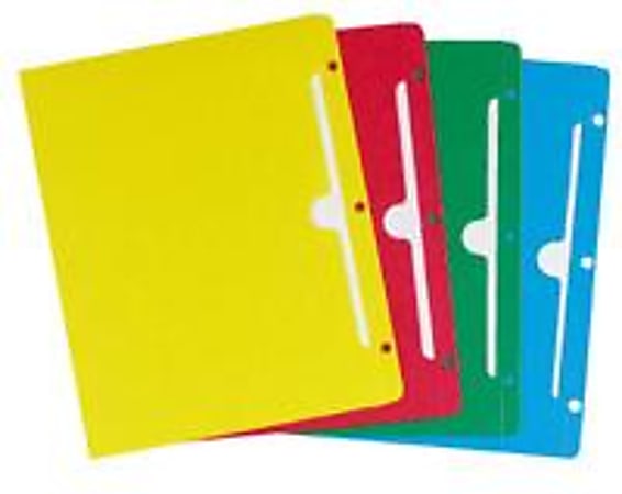 Globe-Weis® Ring Binder File Jackets, 11 3/4" x 9 1/2", Assorted Colors, Pack Of 10