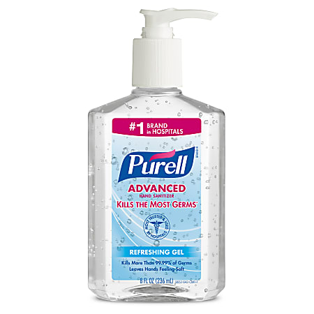 Purell® Instant Hand Sanitizer Pump, 8 Oz