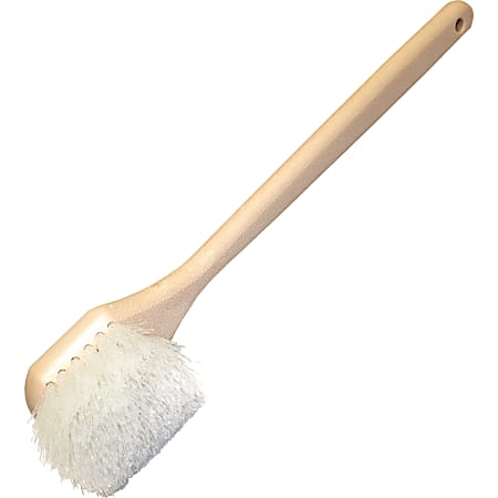 Genuine Joe 20" Nylon Utility Brush - 20" Brush Face - 1 Each - White