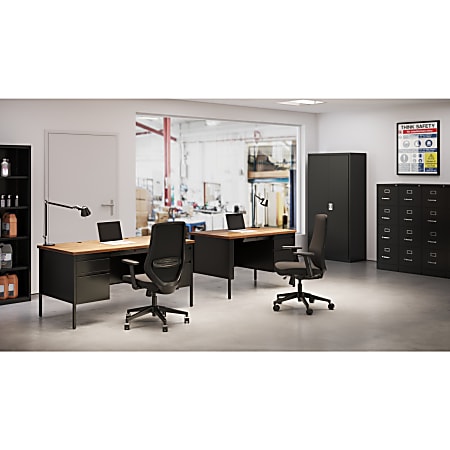 thumbnail image 2 of Pemberly Row 25D Metal 4-Drawer Vertical File Cabinet – Letter Width, Black, Modern, PR-436135 2 of 3