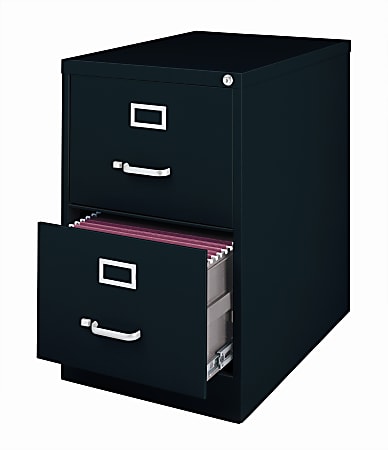 WorkPro® 26-1/2"D Vertical 2-Drawer Legal-Size File Cabinet,