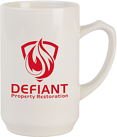 Custom Comfort Grip Ceramic Mug, 12 Oz