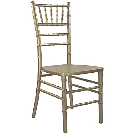 Flash Furniture Advantage Wood Chiavari Chair, Gold
