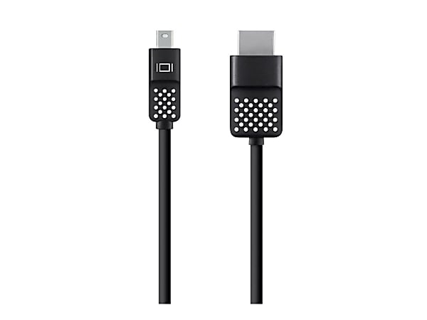 Belkin - Adapter cable - Mini DisplayPort male to HDMI male - 12 ft - black - 4K support