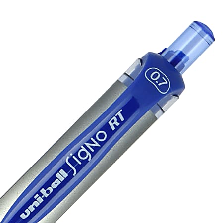 Callisto Retractable Gel Ink Pens, Medium Point, 0.7 mm, Blue Barrel, Blue  Ink, Pack Of 4 Pens