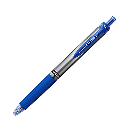 uni-ball® Signo Gel RT™ Retractable Pens, Medium Point, 0.7 mm, Blue Barrel, Blue Ink
